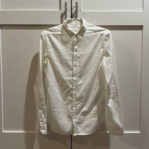 ALLSAINTS (spitalfields era-vintage) White Button Down Dress Shirt. S 100%Cotton